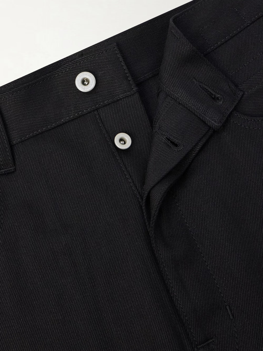 Low Rise Straight - Raw Black