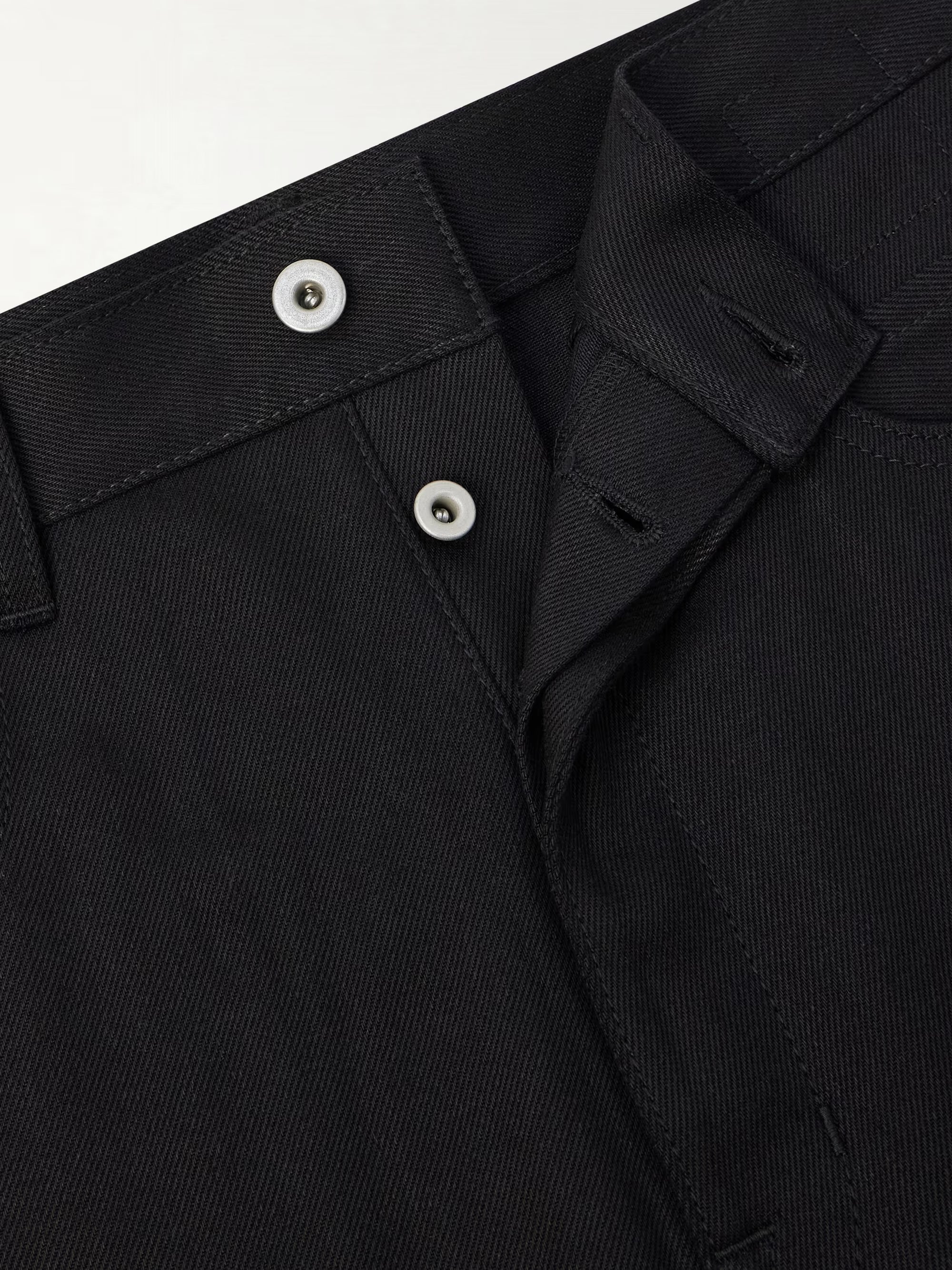 Low Rise Straight - Raw Black
